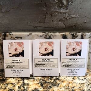 Set of 3 Maison Margiela Afternoon Delight Sample Vial Spray Card Bundle
